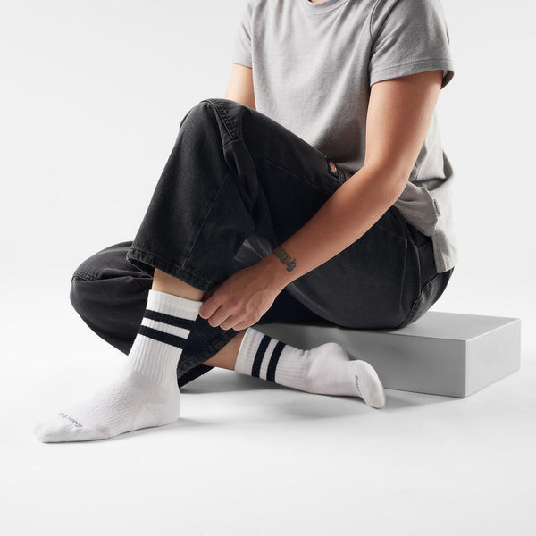 Everyday Athletic Striped Crew Socks SW002683