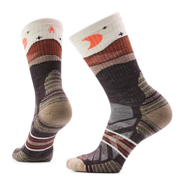 Women's Hike Targeted Cushion Lunar Trek Crew Socks SW003134