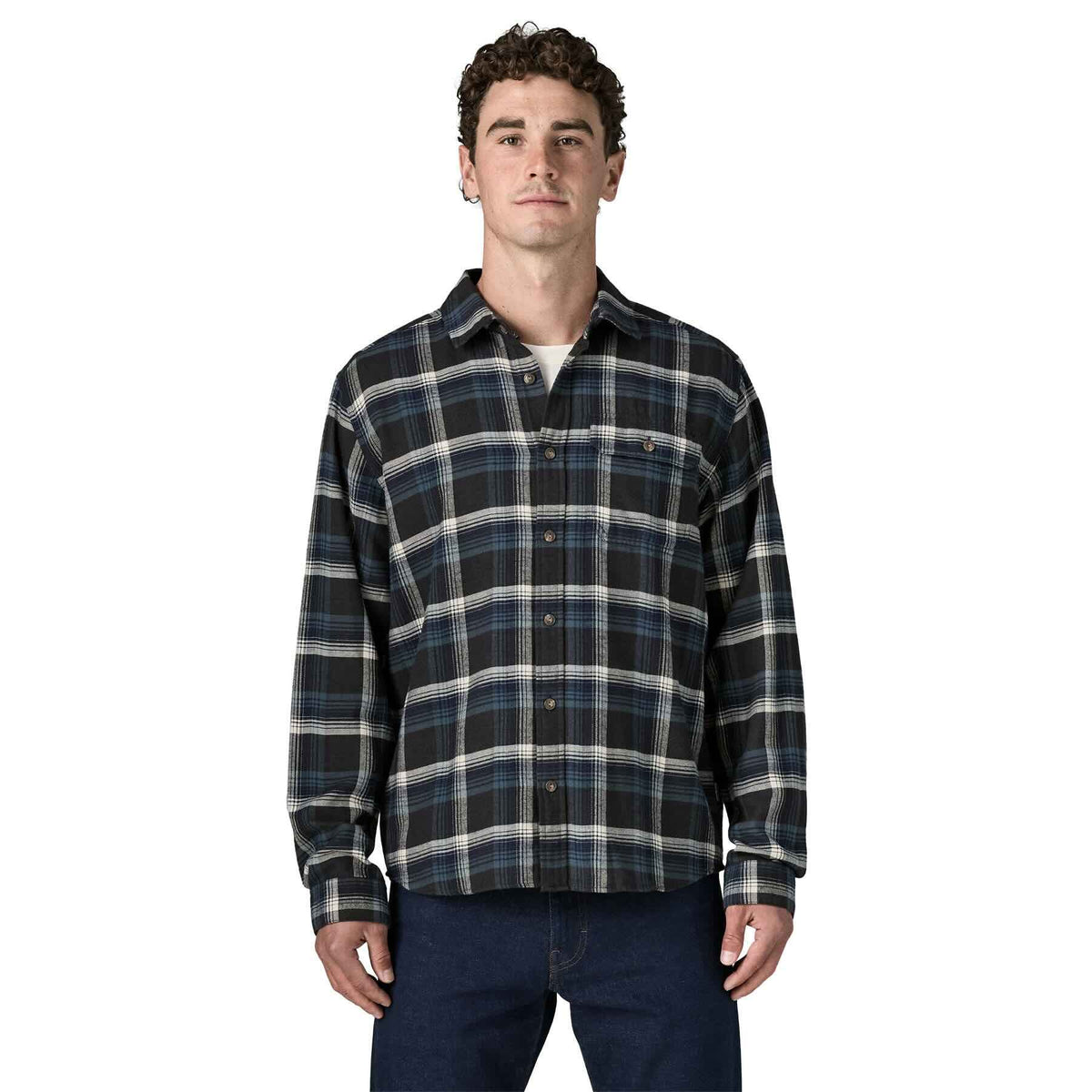 M's L/S Cotton in Conversion LW Fjord Flannel Shirt 42410